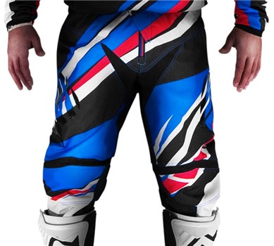 PANTALONI X-GEAR MX Blu-Rosso 34 (In Esaurimento)
