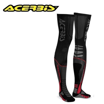 CALZE X-SOCKS LEG PRO Nero-Rosso XXL