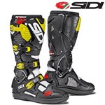 Stivali SIDI Crossfire 3 SRS Nero Bianco Giallo Fluo 43 (US 9.5) (In Esa Stivali SIDI Crossfire 3 SRS Nero Bianco Giallo Fluo 43 (US 9.5) (In Esa