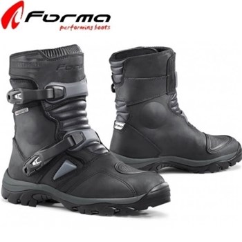 STIVALI ADVENTURE LOW DRY PELLE PIENO FIORE NERO 42 (US 8.5)