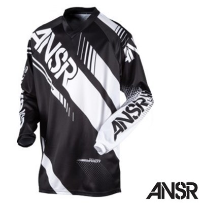 MAGLIA ANSWER SYNCRON (17) RACE GEAR NERO-BIANCO XL (In Esaurimento)
