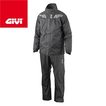 RRS04EXN Ridertech Black Tuta antipioggia XXL (In Esaurimento)