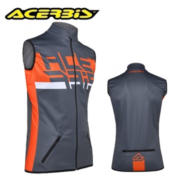 GILET SOFTSHELL X-WIND Grigio Arancio XL