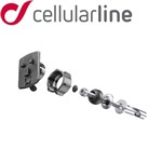 Staffa Supporto canotto di sterzo 17 a 20.5 mm Cellularline SMSTEERING17 Staffa Supporto canotto di sterzo 17 a 20.5 mm Cellularline SMSTEERING17