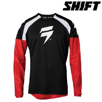 MAGLIA Shift Whit3 Label Race 1 Nero-Rosso XXL-54 (In Esaurimento)