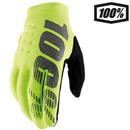 GUANTI 100% BRISKER FLUO YELLOW-BLACK S
