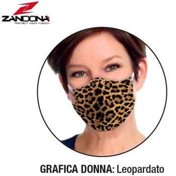 MASCHERINE FILTRANTI ADULTO GRAFICA DONNA LEOPARDATA (In Esaurimento)