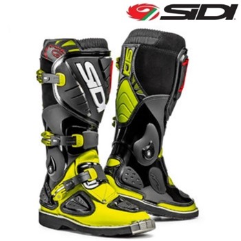 STIVALI CROSS SIDI AGUEDA Nero Giallo Fluo 41 (US 7) (In Esaurimento)