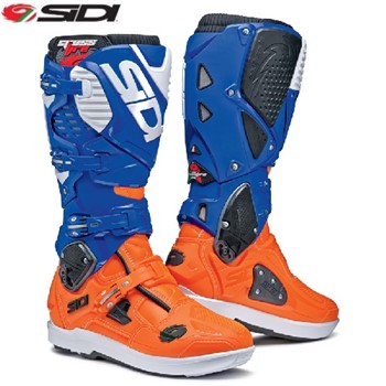 Stivali SIDI Crossfire 3 SRS Arancio fluo blu 44 (US 10) (In Esaurimento