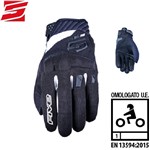 GUANTI FIVE RS3 EVO BLACK-WHITE L