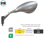 SPECCHIO UNIVERSALE SX MANUBRIO CON SNODO OMOLOGATO NERO