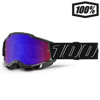 OCCHIALE 100% ACCURI 2 MOORE LENTE A SPECCHIO ROSSO-BLU (461264)