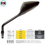 SPECCHIO UNIVERSALE SX CARBONIO DA MANUBRIO FORMA APPUNTITA