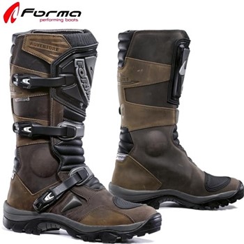 STIVALI ADVENTURE RIDING DRY PELLE PIENO FIORE MARRONE 42 (US 8.5)